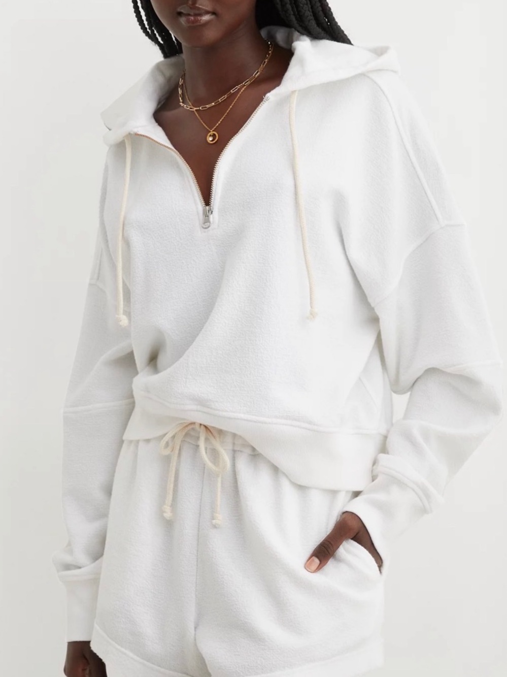 K058 AERIE Restart QZ Hoodie